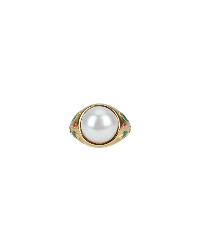 Casablanca Pearl Signet Ring | Casablanca Paris