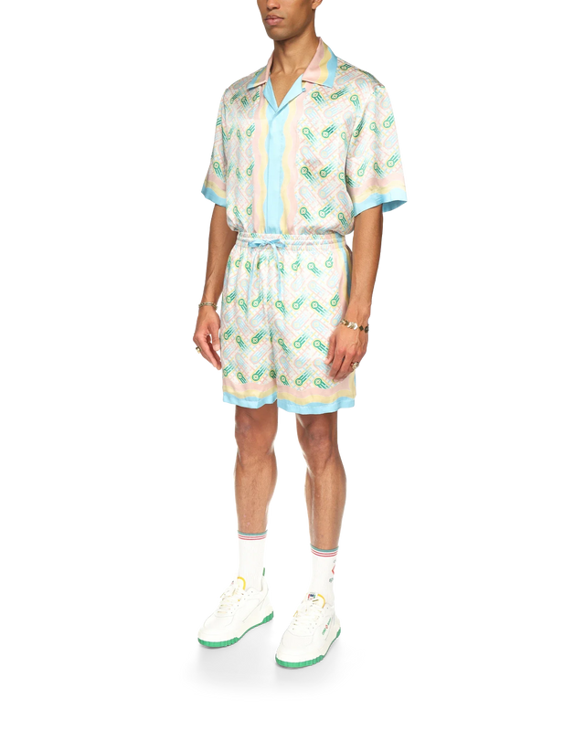 Casablanca Ping Pong Silk Shorts | Casablanca Paris