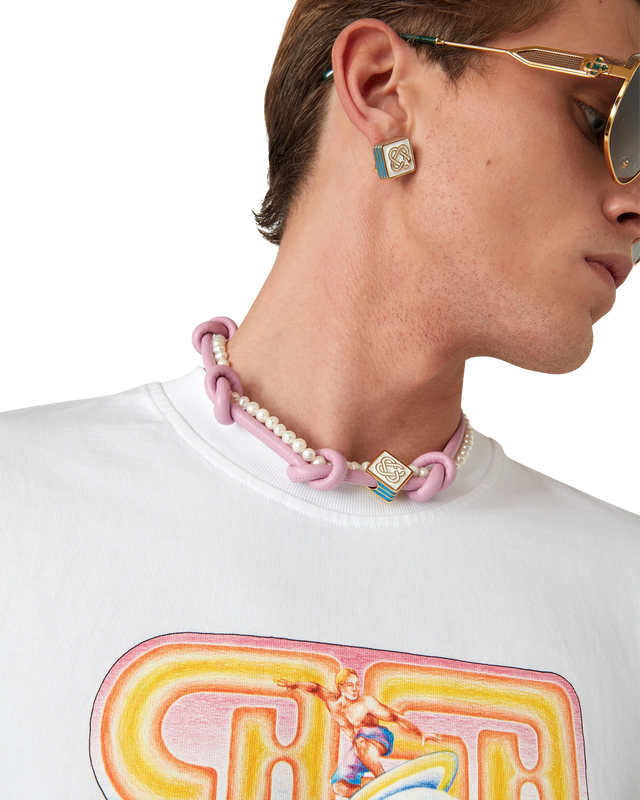 Casablanca Pink Knotted Necklace | Casablanca Paris