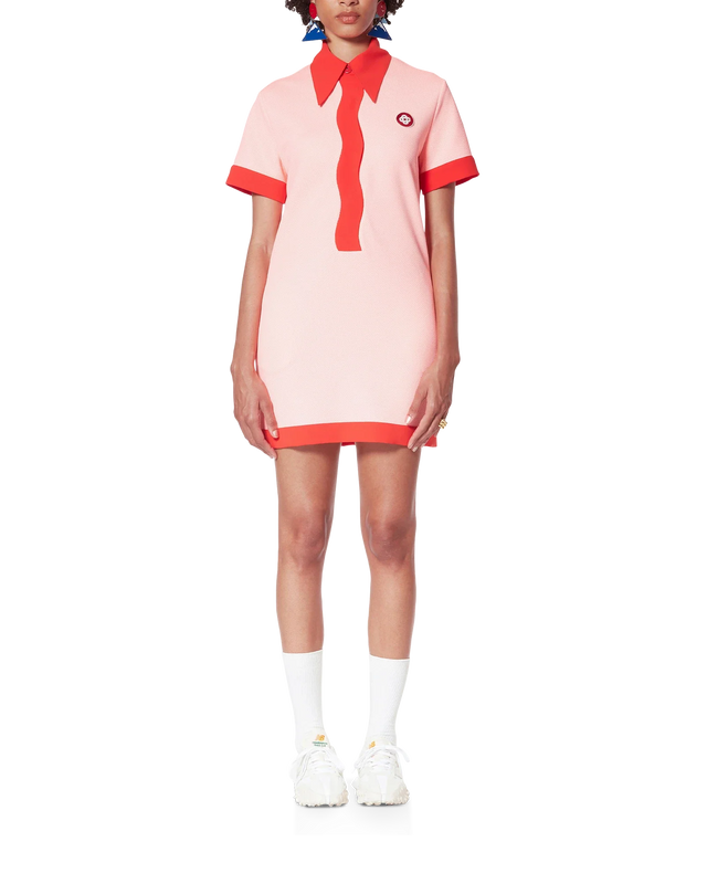 Casablanca Pink Wave Polo Dress– Casablanca