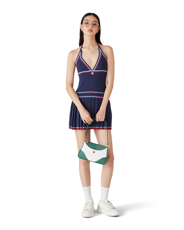 Casablanca Pleated Halter Dress | Casablanca Paris