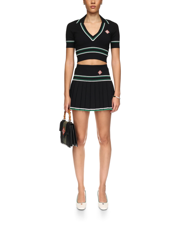 Casablanca Pleated Knit Skirt | Casablanca Paris