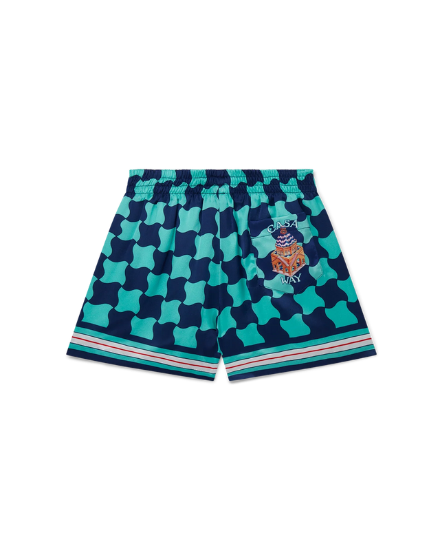 Casablanca Pool Tile Silk Shorts | Casablanca Paris