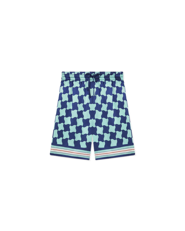 casablanca Pool Tile Silk Shorts | Casablanca Paris