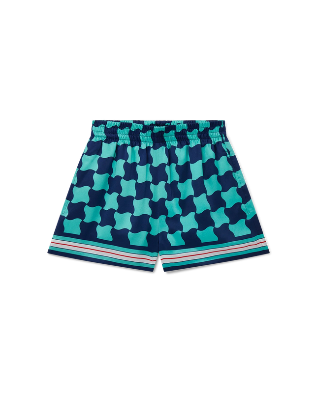 casablanca Pool Tile Silk Shorts | Casablanca Paris