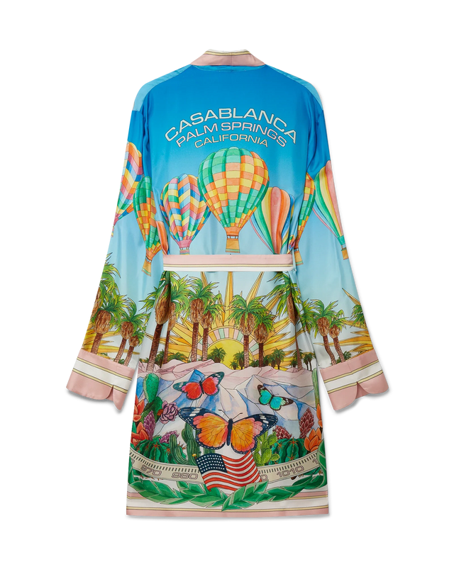 casablanca Psychedelic Silk Robe | Casablanca Paris