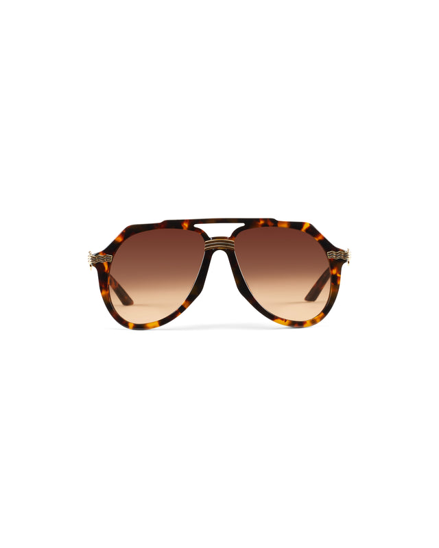 Casablanca Rajio Gold & Brown Sunglasses– Casablanca