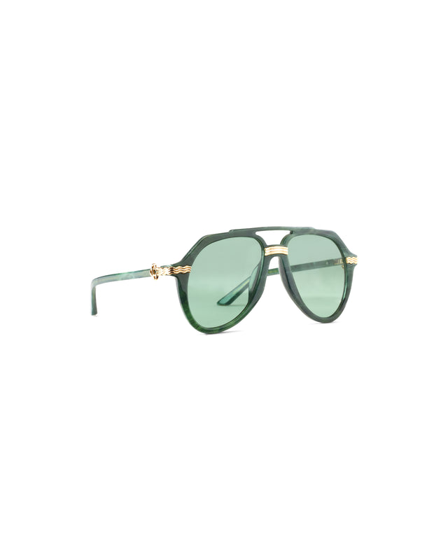 casablanca Rajio Green & Gold Sunglasses– Casablanca