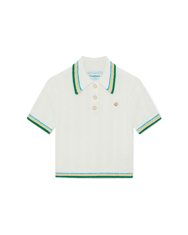 casablanca Rib Boucle Polo Shirt | Casablanca Paris
