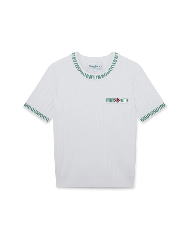 casablanca Rib Effect Crew Top | Casablanca Paris