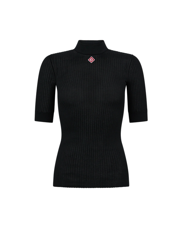 casablanca Rib High Neck Top | Casablanca Paris