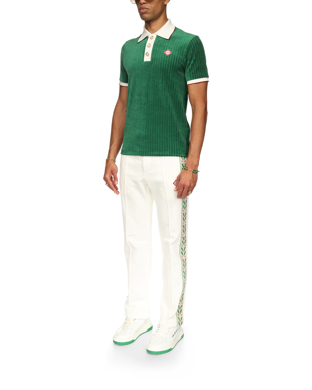 Casablanca Rib Velour Polo Shirt | Casablanca Paris