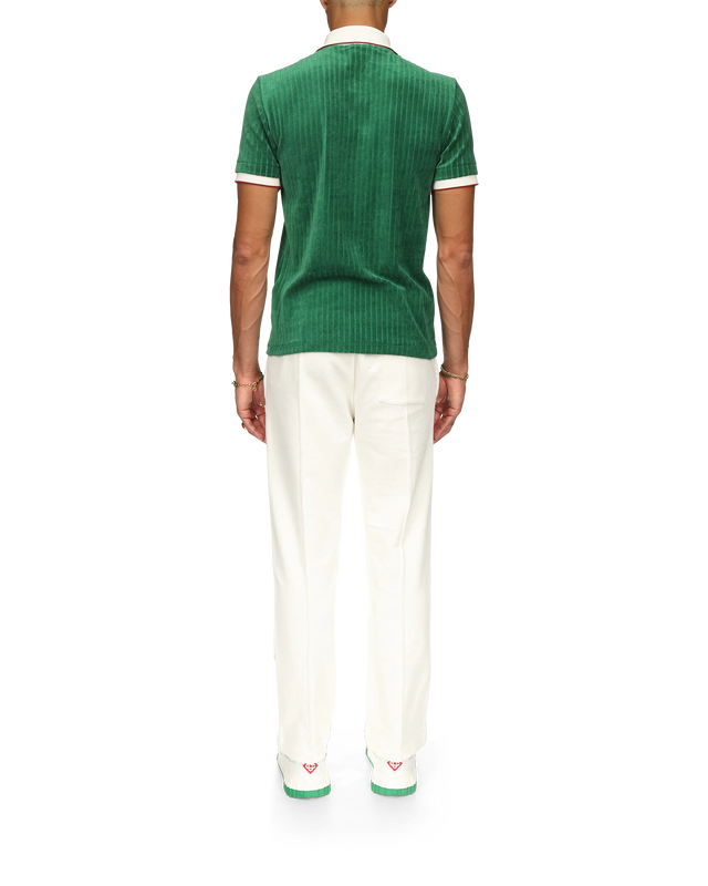 Casablanca Rib Velour Polo Shirt | Casablanca Paris