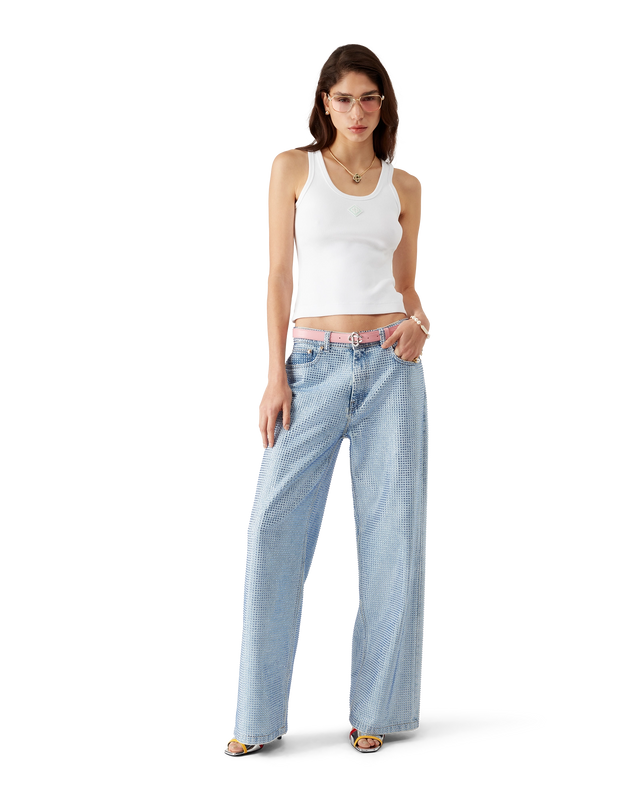 Casablanca Ribbed Jersey Tank Top– Casablanca