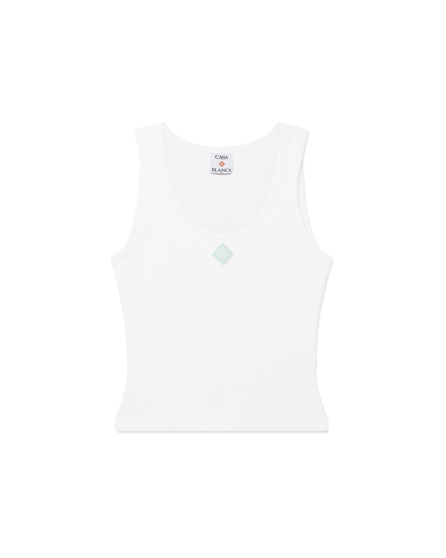 casablanca Ribbed Jersey Tank Top– Casablanca