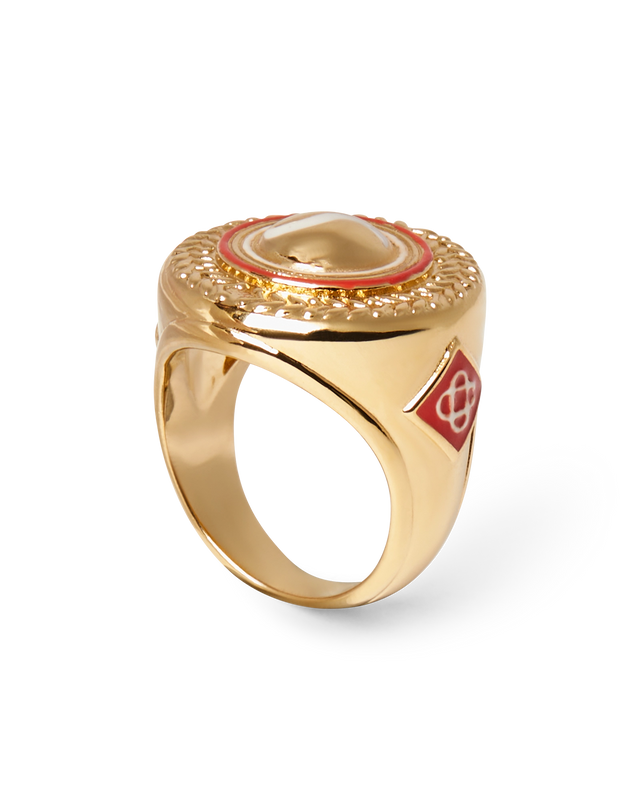 Casablanca Sports Medallion Ring | Casablanca Paris