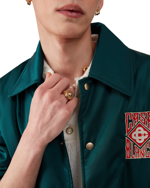 Casablanca Sports Medallion Ring | Casablanca Paris