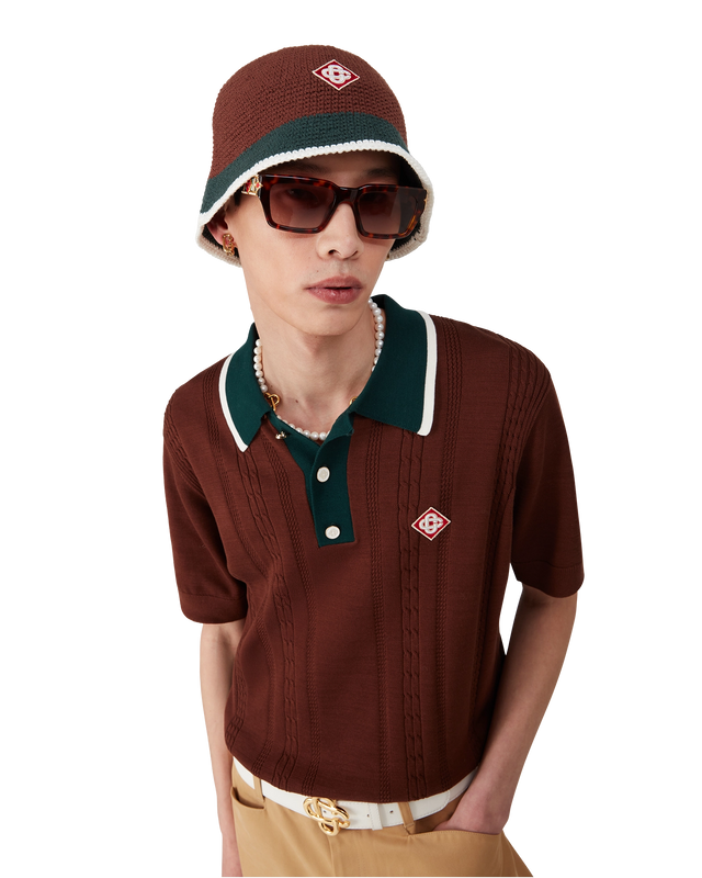 Casablanca Stripe Crochet Hat | Casablanca Paris