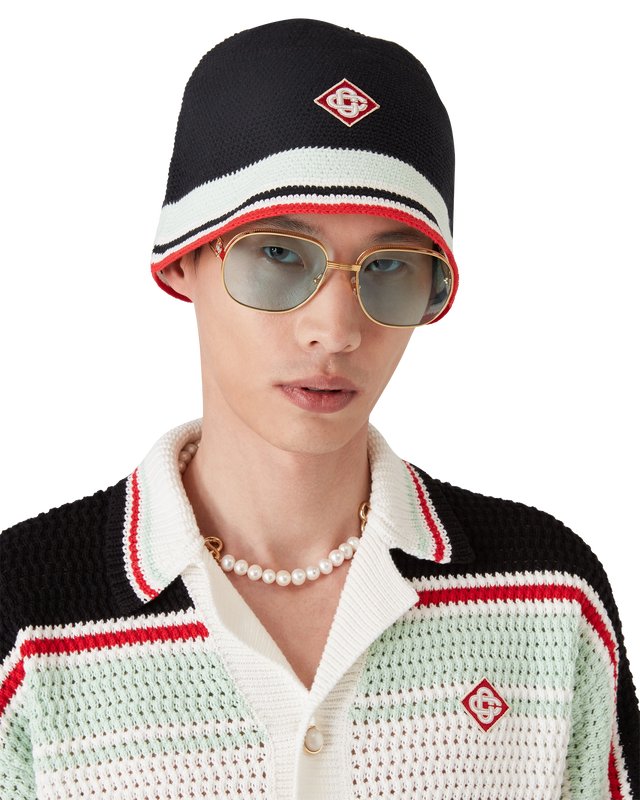 Casablanca Stripe Crochet Hat | Casablanca Paris