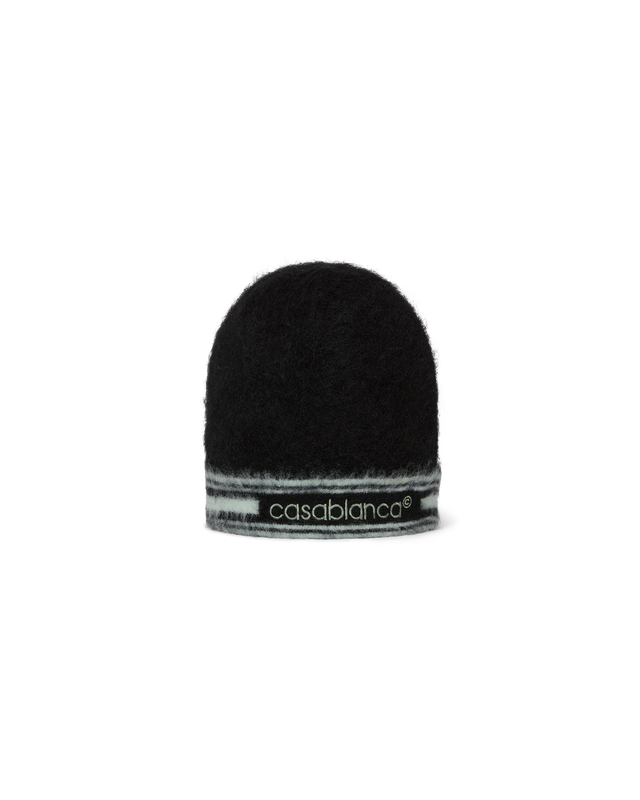 casablanca Stripe Mohair Beanie | Casablanca Paris