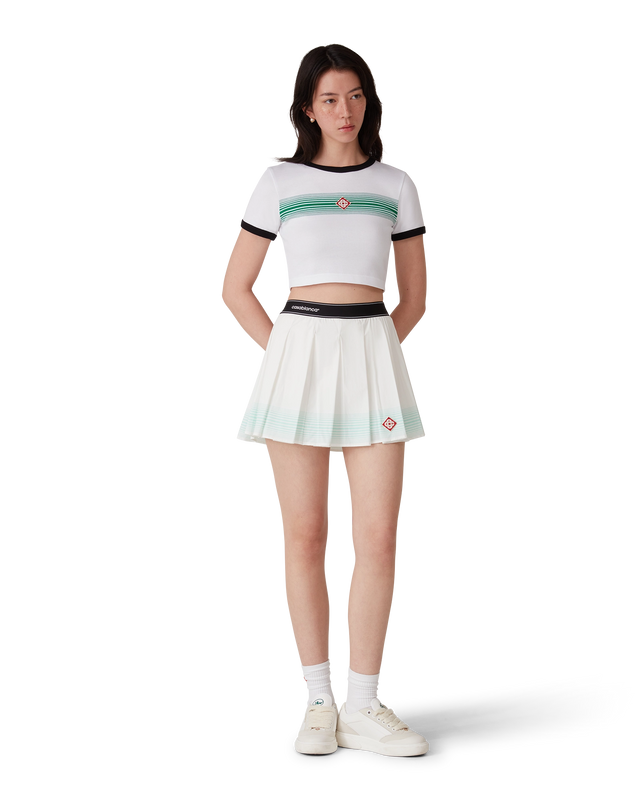 Casablanca Stripe Pleated Mini Skirt– Casablanca