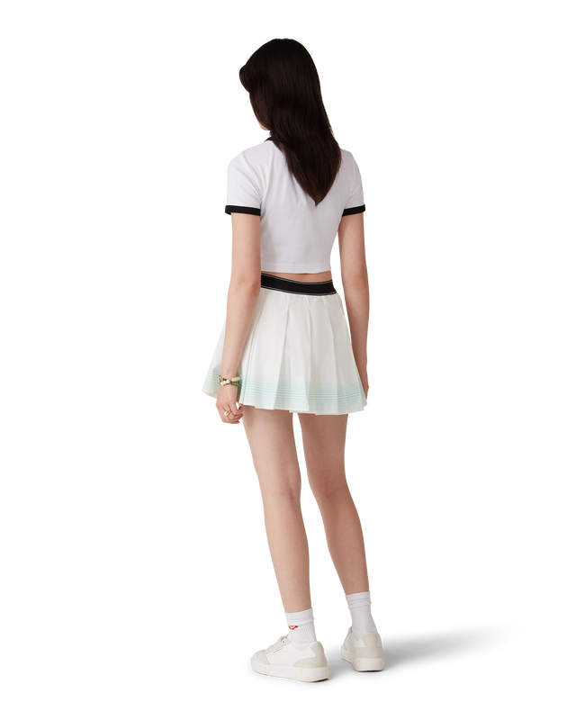 Casablanca Stripe Pleated Mini Skirt– Casablanca