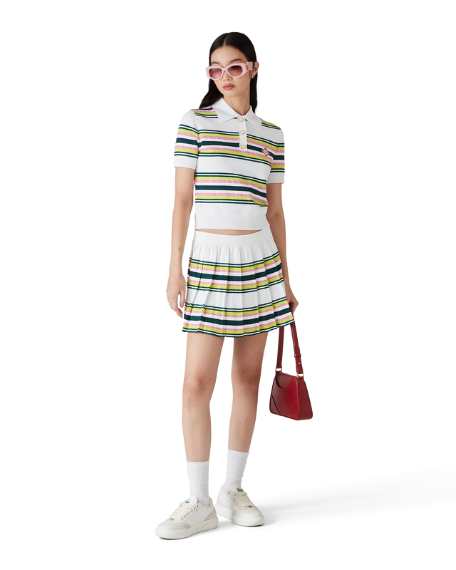 Casablanca Stripe Pleated Skirt– Casablanca