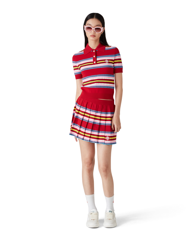 Casablanca Stripe Pleated Skirt– Casablanca