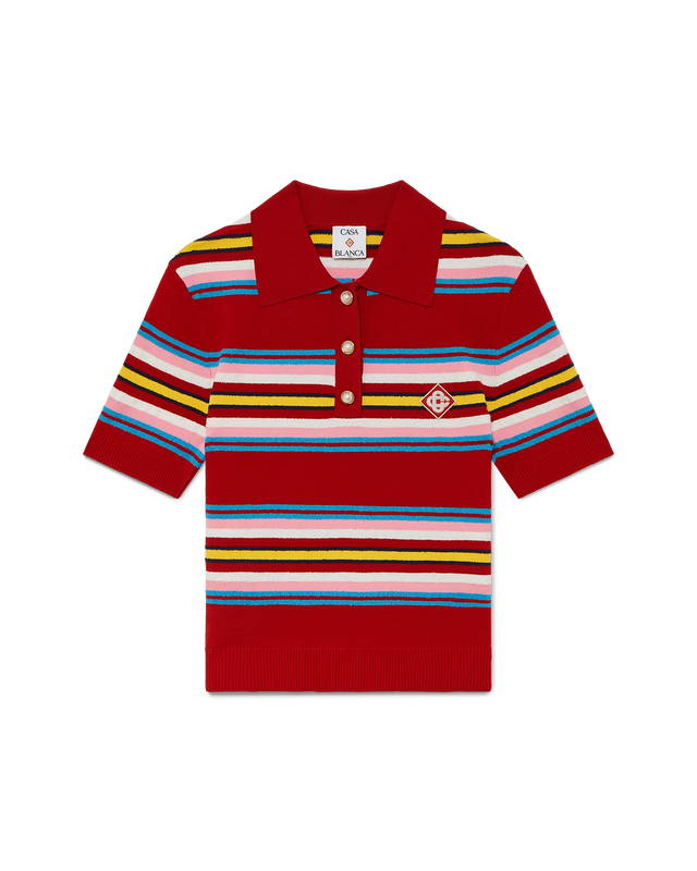 casablanca Stripe Polo Shirt | Casablanca Paris