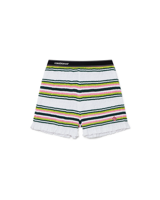 casablanca Stripe Shirred Shorts | Casablanca Paris