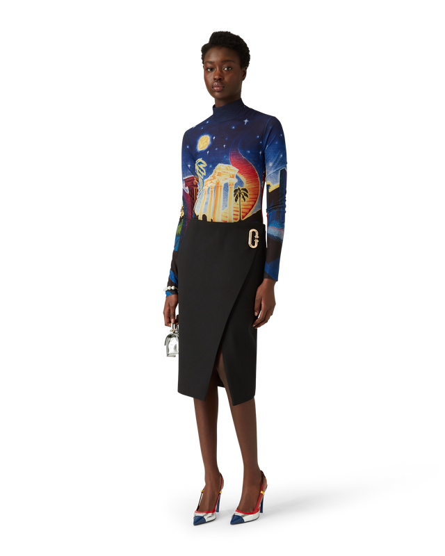 Casablanca Tailored Wrap Skirt | Casablanca Paris