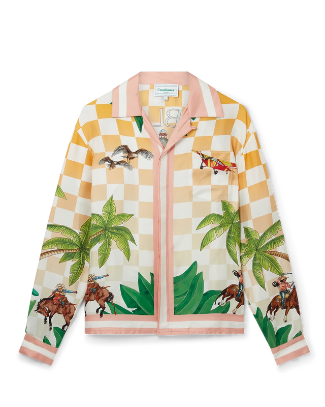 Casablanca Tennis Club Silk Shirt | Casablanca Paris