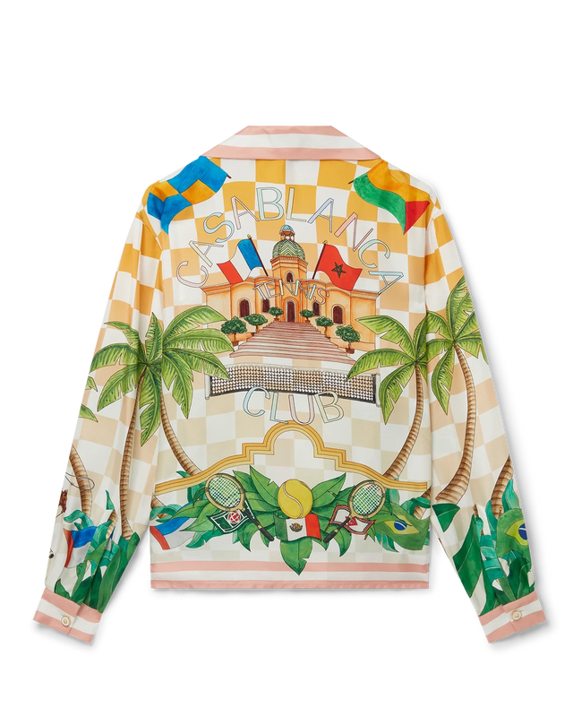 casablanca Tennis Club Silk Shirt | Casablanca Paris