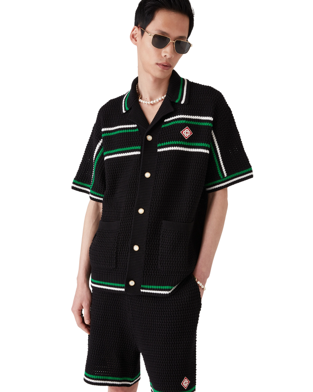 Casablanca Tennis Crochet Shirt | Casablanca Paris