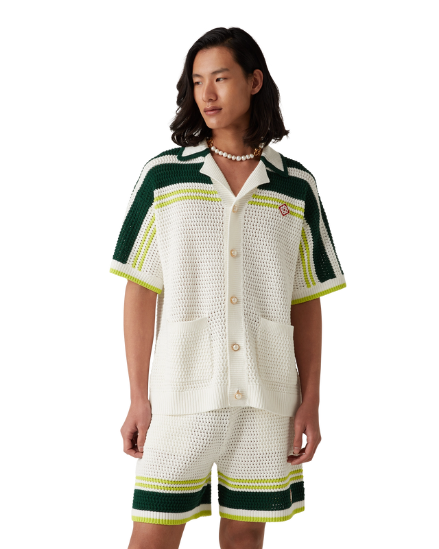 Casablanca Tennis Crochet Shirt | Casablanca Paris