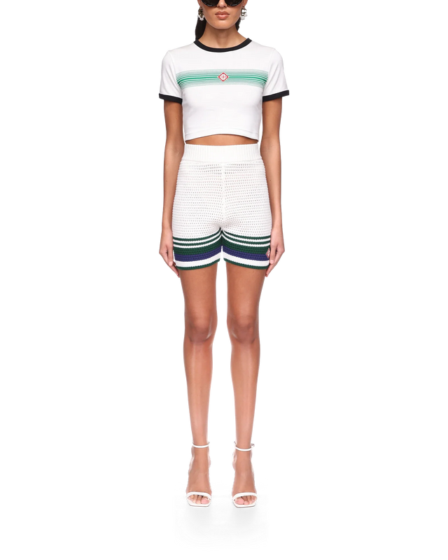 Casablanca Tennis Crochet Shorts | Casablanca Paris