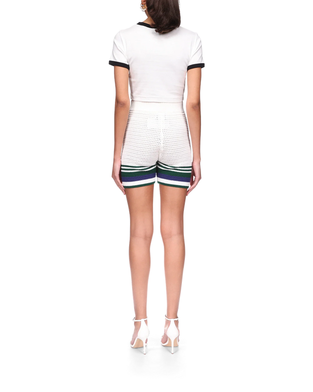 Casablanca Tennis Crochet Shorts | Casablanca Paris