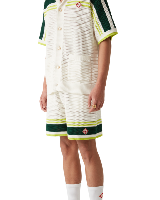 Casablanca Tennis Crochet Shorts | Casablanca Paris
