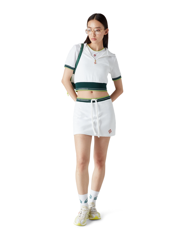 Casablanca Textured Velour Tennis Skirt– Casablanca