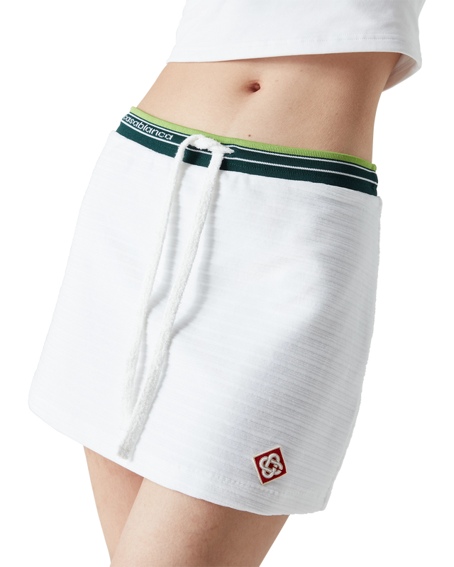 Casablanca Textured Velour Tennis Skirt– Casablanca