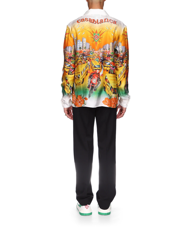 Casablanca Traffic Linen Shirt | Casablanca Paris