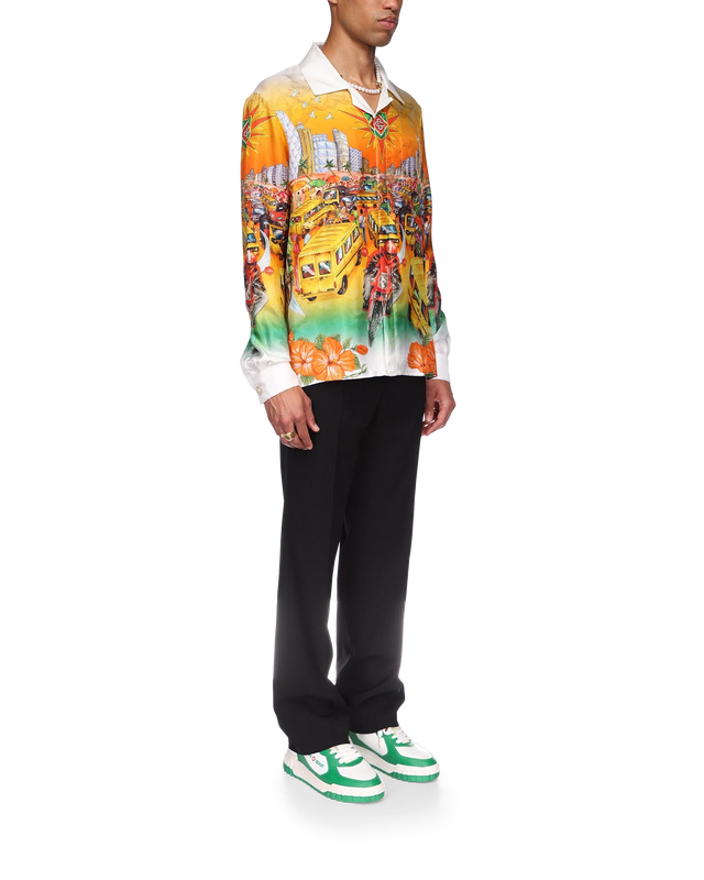 Casablanca Traffic Linen Shirt | Casablanca Paris