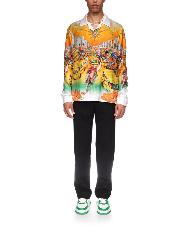 Casablanca Traffic Linen Shirt | Casablanca Paris