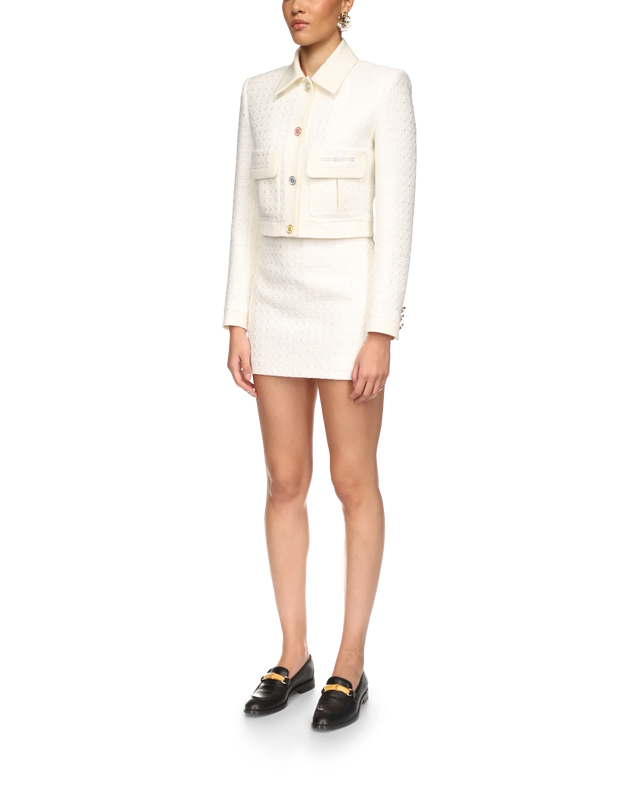 Casablanca Tweed Fitted Jacket | Casablanca Paris