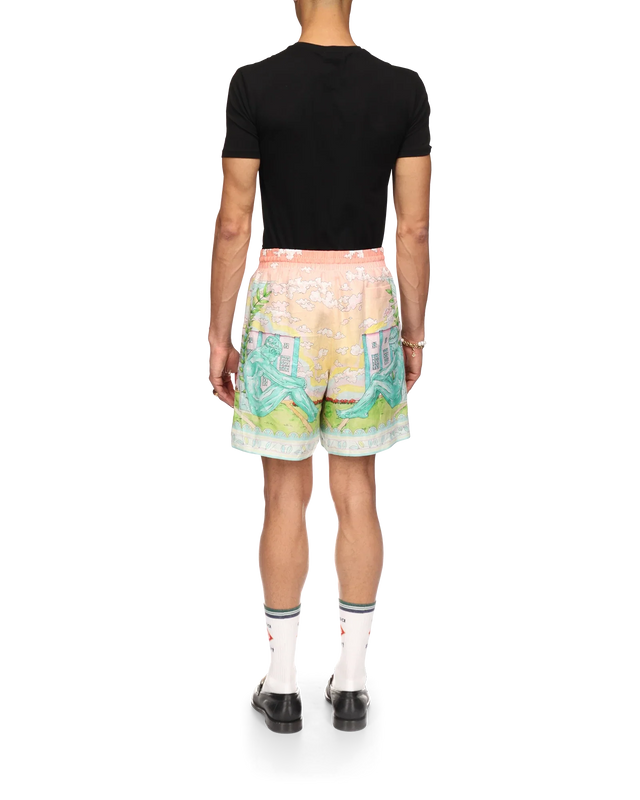 Casablanca Vase Linen Shorts | Casablanca Paris