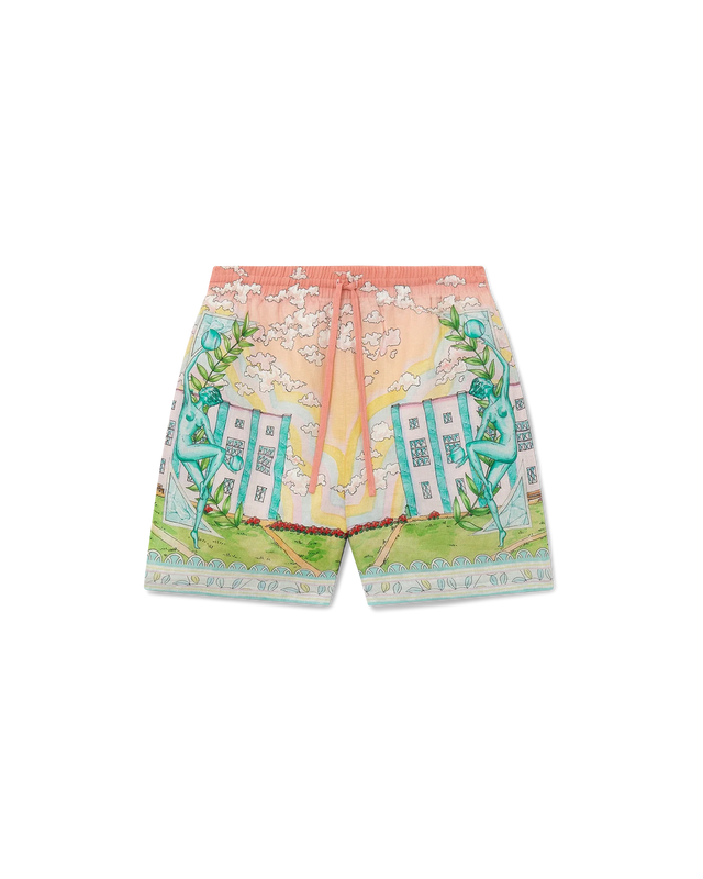 casablanca Vase Linen Shorts | Casablanca Paris