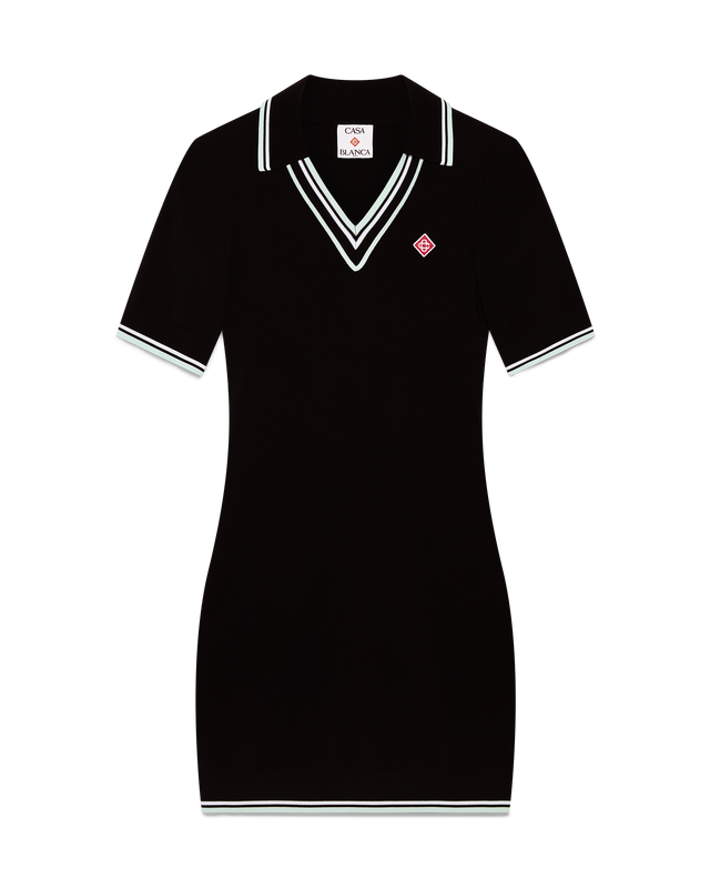 casablanca Viscose V-Neck Polo Dress– Casablanca