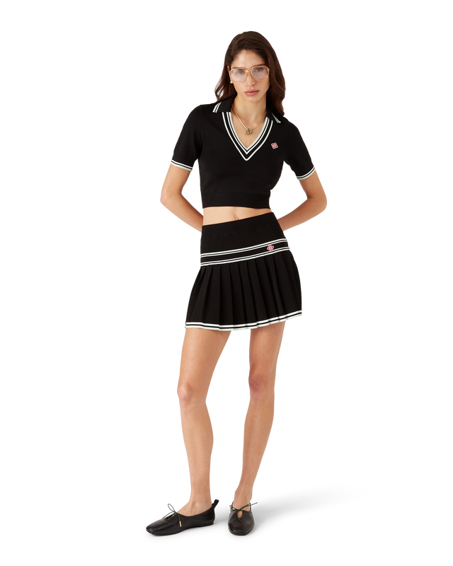 Casablanca Viscose V-Neck Polo Shirt– Casablanca