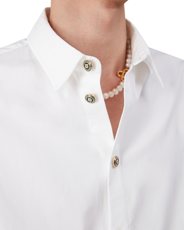 Casablanca White Cotton Shirt | Casablanca Paris