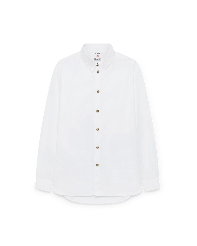 casablanca White Cotton Shirt | Casablanca Paris